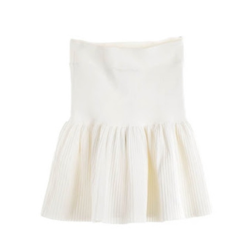 BCBGMaxAzria Valeria Ruffled White Skirt - Picture 7 of 11